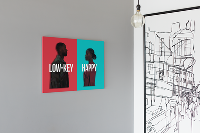 Low-Key Happy Canvas