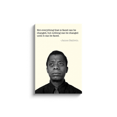 James Baldwin Quote Canvas Wraps