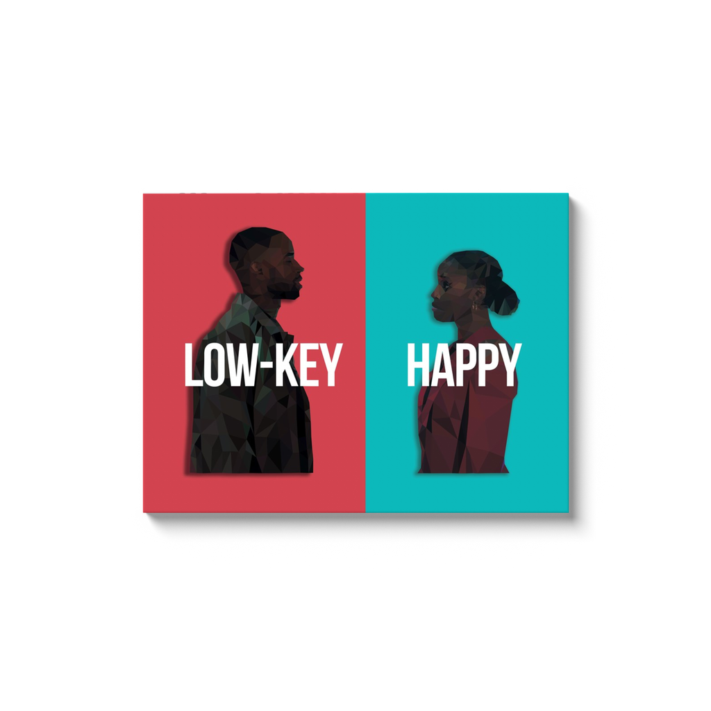 Low-Key Happy Canvas