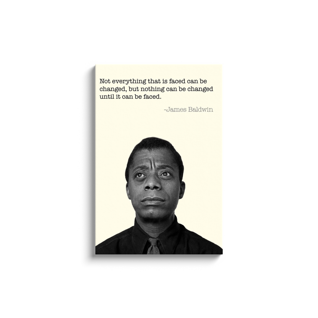 James Baldwin Quote Canvas Wraps