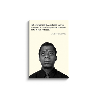 James Baldwin Quote Canvas Wraps