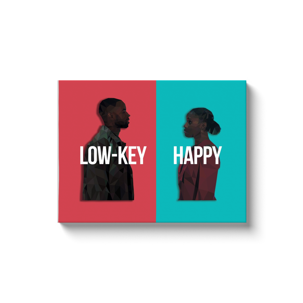 Low-Key Happy Canvas