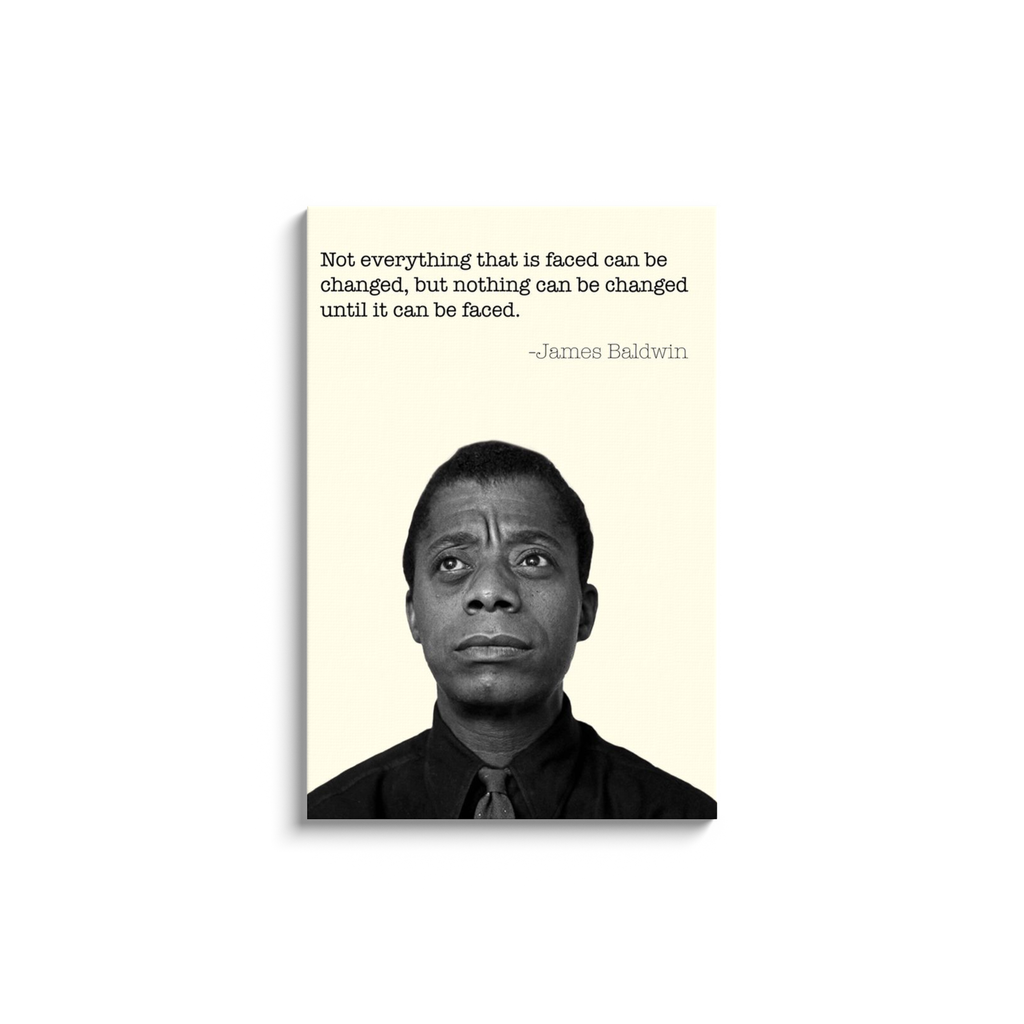 James Baldwin Quote Canvas Wraps