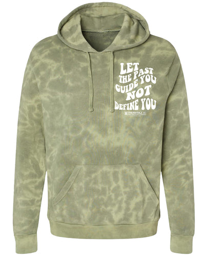 LET the PAST GUIDE YOU.(TIE DYE HOODIE)