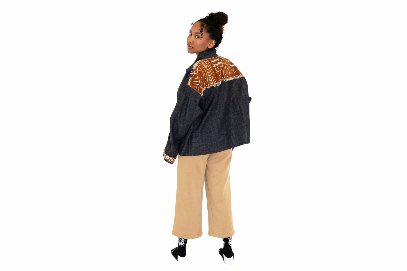 MUDCLOTH JACKET INDIGO
